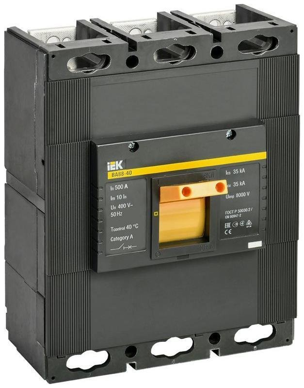 IEK SVA50-3-0500;SVA50-3-0500-R Выключатель автоматический 3п 500А 35кА ВА 88-40 KARAT SVA50-3-0500