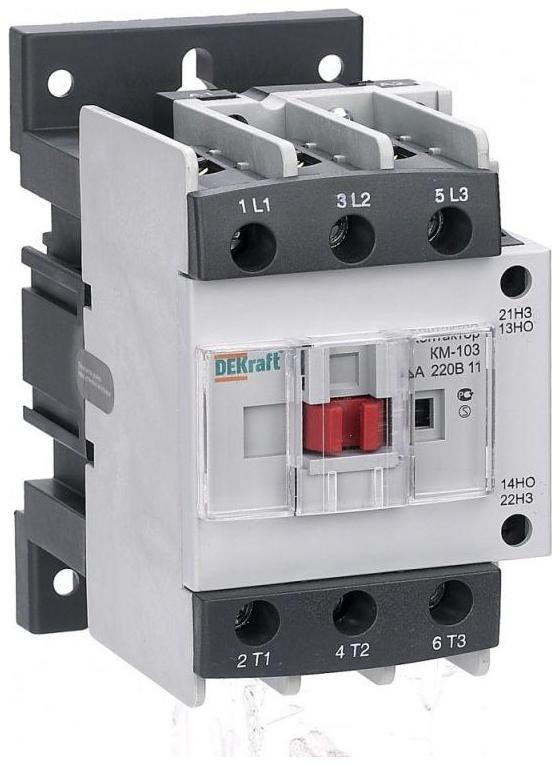 DEKraft 22128DEK Контактор КМ-103 40А кат. 220В AC 1НО+1НЗ AC-3