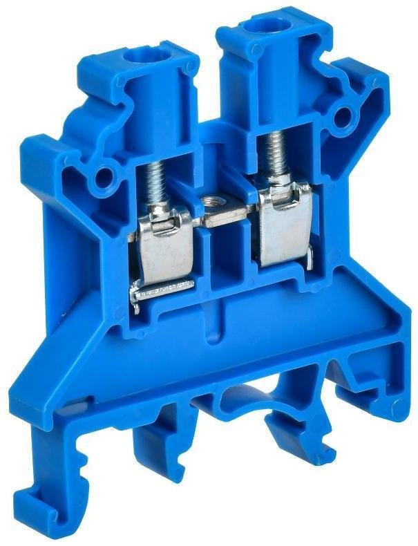 IEK YCT10-00-K07-004 Колодка клеммная CTS ARMAFIX 4кв.мм син