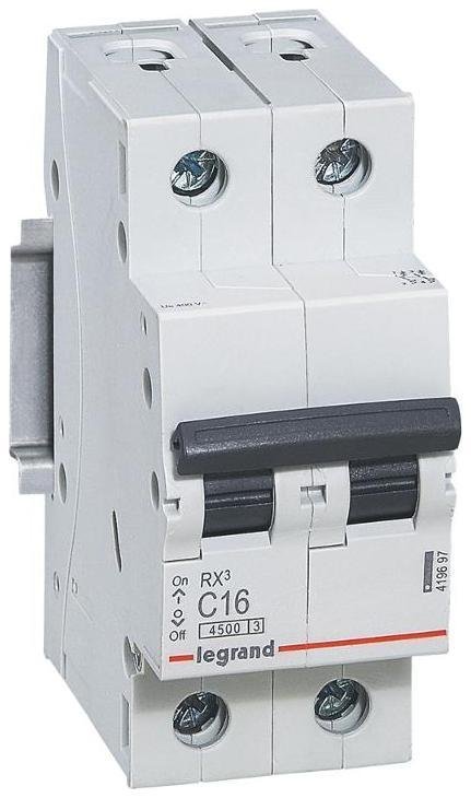 Legrand 419701 Выключатель автоматический модульный 2п C 40А 4.5кА RX3 ИЭК Leg