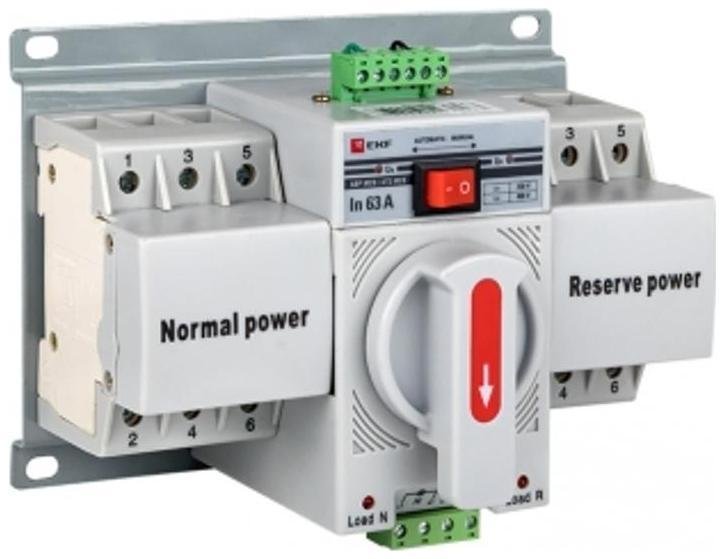 EKF ats-mcb-63c-3p-pro Устройство автоматического ввода резерва АВР 3п C 63А 400В MCB PROxima