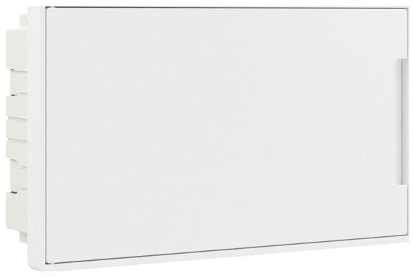 DKC F18B1WW Щиток встраиваемый FRAME 18мод. с бел. дверцей с 2 шинами PEN на 8 и 10 отверст. бел