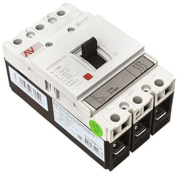 EKF mccb-13-50-TR-av Выключатель автоматический 3п 50А 35кА AV POWER-1/3 TR AVERES