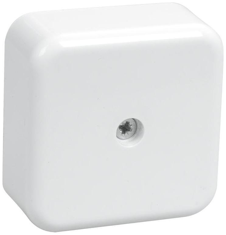 IEK UKO10-050-050-020-K01 Коробка распаячная ОП 50х50х20 IP20 КМ41206-01 (4 клем. 3кв.мм) бел