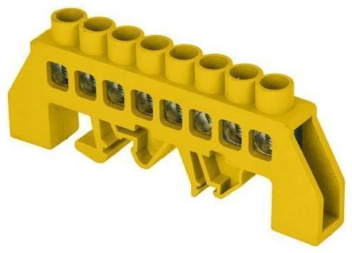 EKF sn0-125-8-dpe Шина нулевая PE 8х12 8 отвер. латунь желт. нейлоновый корпус комбинированный PROxima