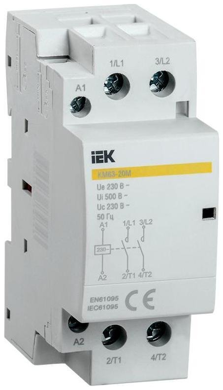 IEK MKK11-63-20 Контактор модульный КМ63-20М AC KARAT