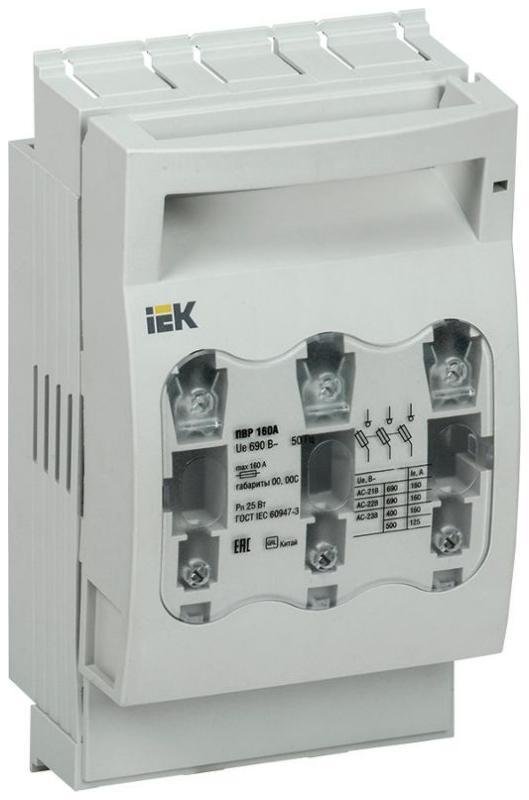 IEK SRP-10-3-160 Выключатель-разъединитель-предохранитель 160А KARAT