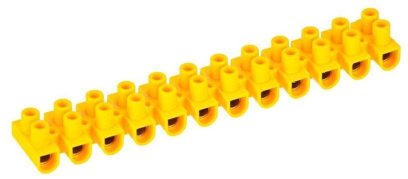 IEK UZV7-030-10 Колодка клеммная ЗВИ-30 н/г 6-16кв.мм 12 пар желт