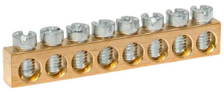 EKF nv-k8 Шина PEN "ноль-земля" (6х9мм) 8 отв. для щитов Nova Unix Unix65