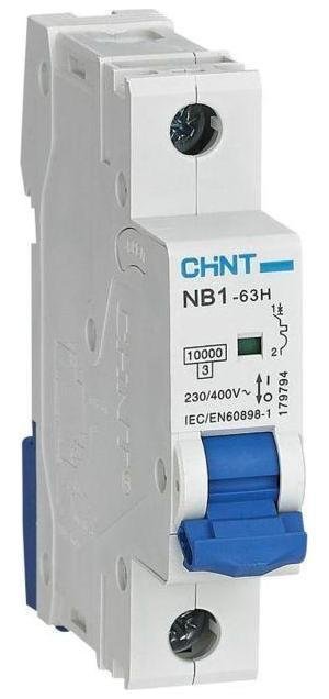 CHINT 179789 Выключатель автоматический модульный 1п C 32А 10кА NB1-63H (R)