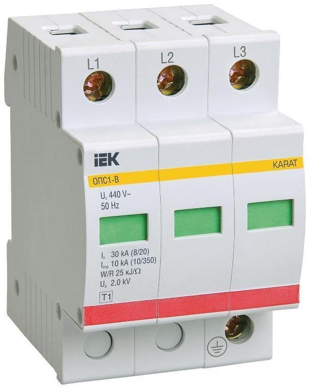 IEK MOP20-3-B Ограничитель перенапряжения ОПС1-B 3P KARAT