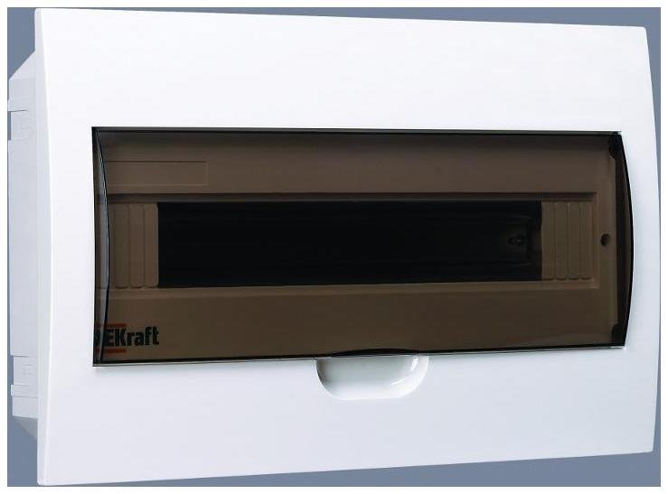 DEKraft 31005DEK Корпус встраиваемый ЩРВ-П-18 25х40х10 18мод. IP41 пластик