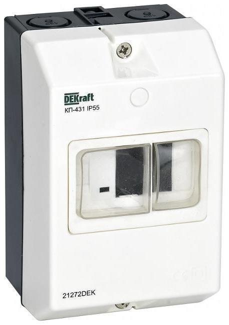 DEKraft 21272DEK Корпус IP55 для установки ВА-431 пластик