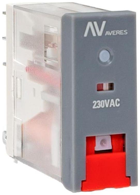 EKF rpat-22-2-230AC Реле промежуточное с кнопкой и мех. индикацией RPAt 22/2 8А 230В AC