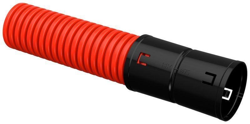 IEK CTG12-075-K04-050-R Труба гофр. двустенная ПНД d=75мм красная (50м) [в упаковке 50, цена за 1 м]