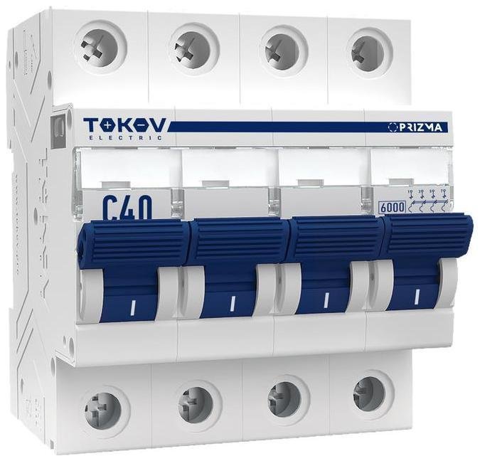 TOKOV electric TKE-PZ60-MCBI-4-40-C Выключатель автоматический модульный 4п C 40А 6кА PRIZMA