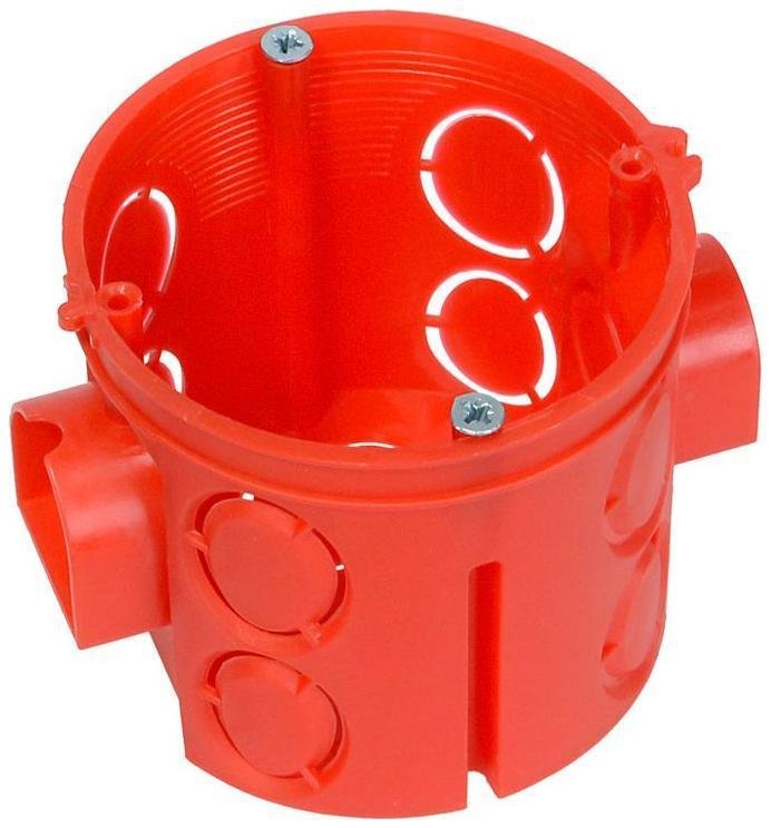 Промрукав 80-0510С Коробка установочная СП углубленная безгалогенная (HF) 68х62 с саморезами