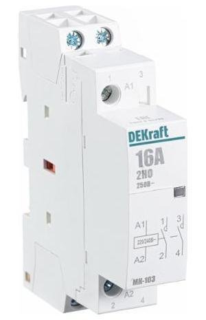 DEKraft 18050DEK Контактор модульный МК-103 2НО 16А 230В