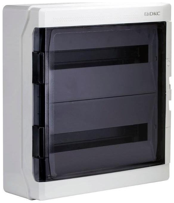 DKC RB36W6TGD Щиток настенный 36мод. IP65 с дверцей с клеммн. блоком 63А сер
