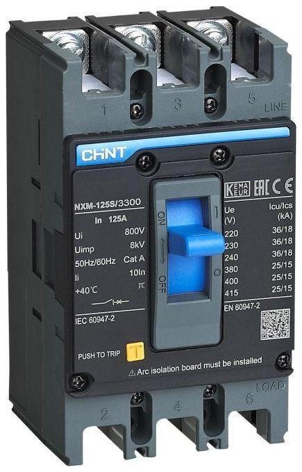 CHINT 131361 Выключатель автоматический 3п 80А 25кА NXM-125S (R)