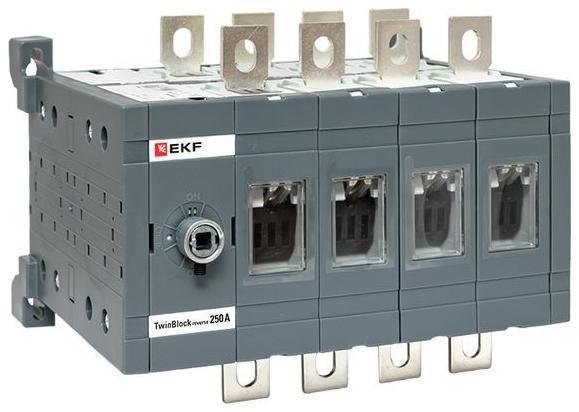EKF tb-s-250-4p-rev Рубильник 4п 250А реверсивный без рукоятки управления TwinBlock