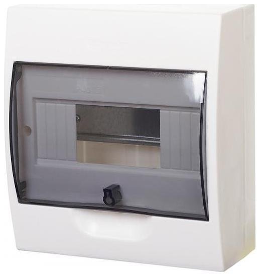 Systeme Electric EZ9E108S2SRU Бокс навесной ОП City9 Box 1 ряд 8мод. с прозр. дверцей SE