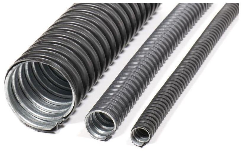 ГОФРОМАТИК zeta42214 Металлорукав в ПВХ изоляции МРПИ НГ 25 d25мм без протяжки (уп.50м)