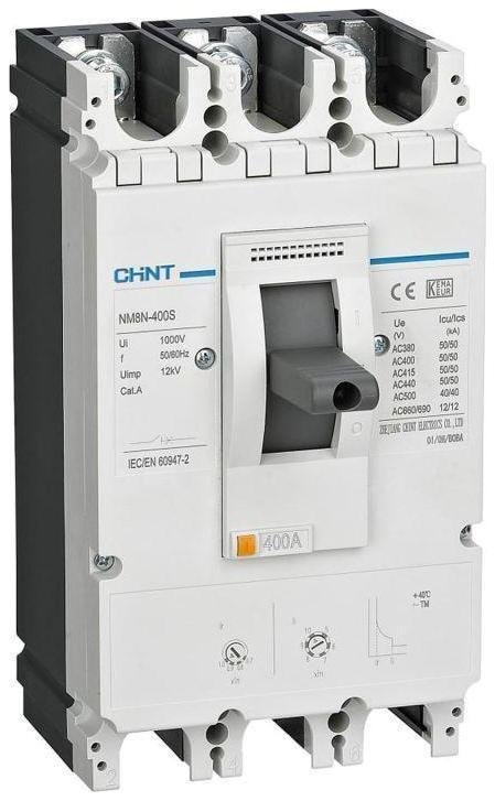 CHINT 268948 Выключатель автоматический 3п 315А 50кА NM8N-400S TM с рег. термомагнит. расцеп