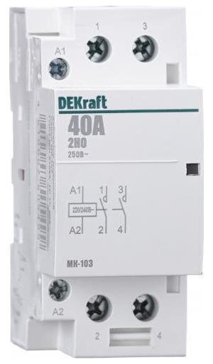 DEKraft 18078DEK Контактор модульный МК-103 2НО 40А 230В