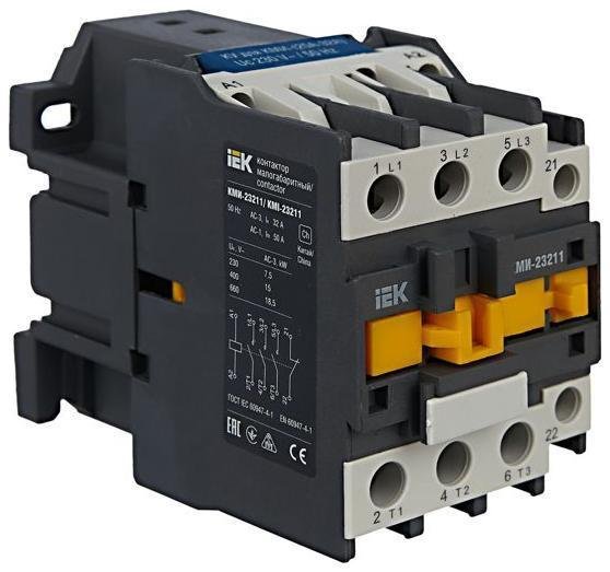 IEK KKM21-032-230-01 Контактор КМИ-23211 32А 230В/АС3 1НЗ KARAT
