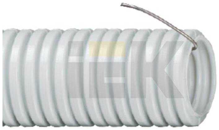 IEK CTG20-40-K41-015I Труба гофрированная ПВХ d40мм с протяжкой сер. ELASTA (уп.15м)