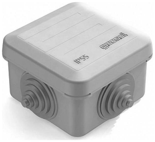 CHINT 8820012 Коробка распаячная для наружного монтажа 70х70х40мм IP55 4 гермоввода с защелк. крышкой