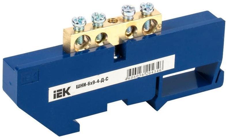 IEK YNN10-69-4D-K07 Шина нулевая на DIN-изол. ШНИ 6х9-4-Д-С