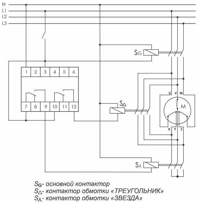Евроавтоматика F&F EA02.001.020 Реле времени PCG-417 2х8А 230В 2НО IP20 звезда-треугольник для пуска электродвиг. монтаж на DIN-рейке F&F