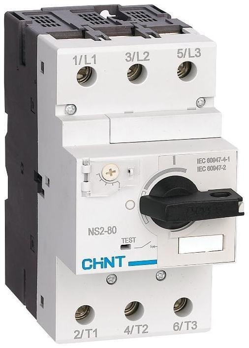 CHINT 279723 Выключатель автоматический для защиты двигателя 37-50А NS2-80 с поворотн. ручкой (R)