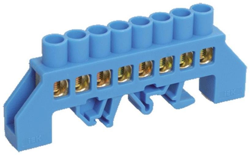 IEK YNN10-812-8DP-K07 Шина нулевая в комб. DIN-изол. "Стойка" ШНИ-8х12-8-КС-С