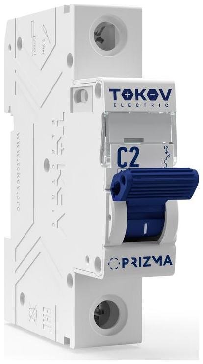 TOKOV electric TKE-PZ45-MCBI-1-2-C Выключатель автоматический модульный 1п C 2А 4.5кА PRIZMA