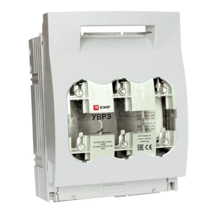 EKF uvre-250 Выключатель-разъединитель УВРЭ 250А откидного типа под предохранители ППН (габ.1)