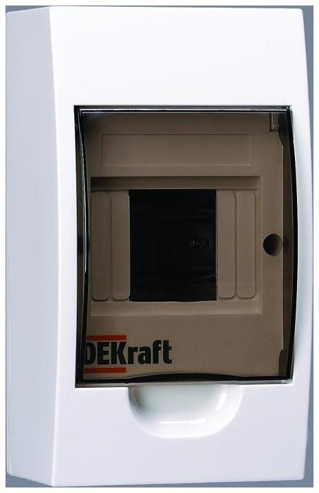 DEKraft 31008DEK Корпус навесной ЩРН-П-4 20х11х9 4мод.IP41 пластик
