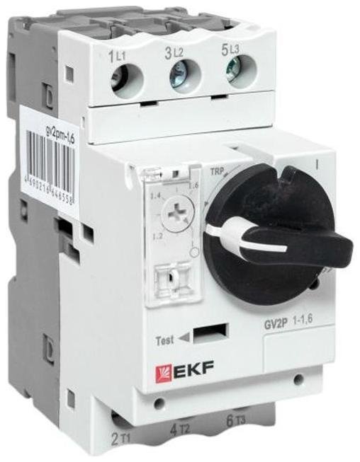 EKF gv2pm-1.6 Выключатель автоматический для защиты двигателя GV2P 1-1.6А