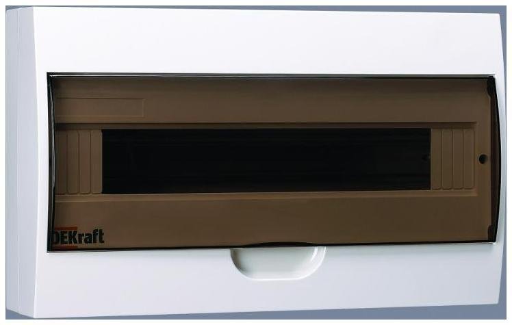 DEKraft 31012DEK Корпус навесной ЩРН-П-18 18мод. IP41 пластик