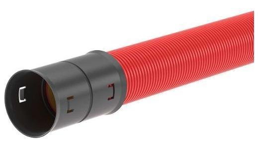 DKC 160911 Труба гофрированная двустенная ПНД жесткая d110мм с муфтой для кабельной канализации SN12 1030Н красн. (уп.6м)