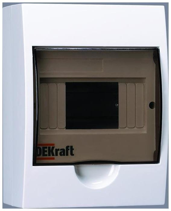 DEKraft 31009DEK Корпус навесной ЩРН-П-6 20х15х10 6мод. IP41 пластик