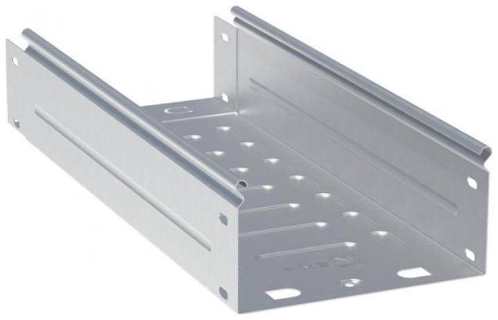 EKF L8010000 Лоток неперфорированный металлический 80х100х3000-0,7мм (24м)