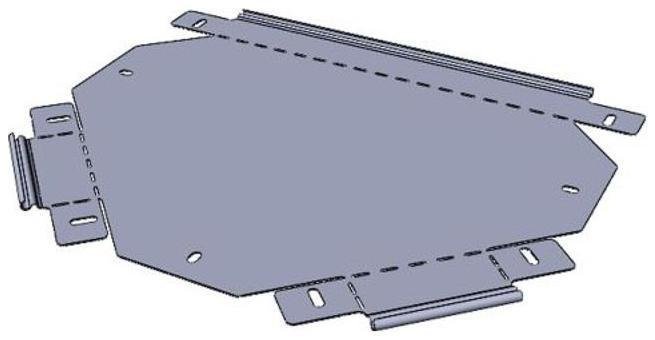 EKF t8010007-FL Ответвитель Т-образный 80x100 мм (плоский)