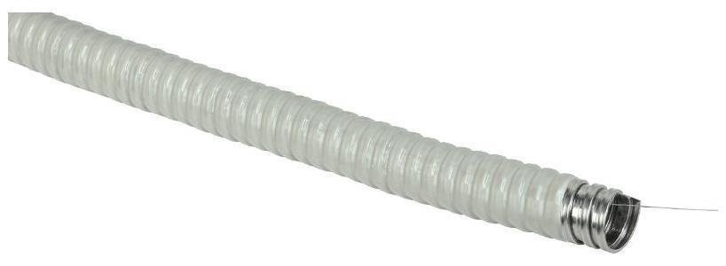IEK CMP21-038-K41-020 Металлорукав Р3-ЦПнг-38 (20м) в ПВХ изоляции с протяжкой серый [в упаковке 20, цена за 1 м]