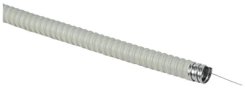 IEK CMP21-010-K41-050 Металлорукав Р3-ЦПнг-10 (50м) в ПВХ изоляции с протяжкой серый [в упаковке 50, цена за 1 м]