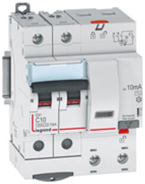 Legrand 411163 Выключатель автоматический дифференциального тока DX3 6000 2п 50А С 30мА тип AС (4 мод)