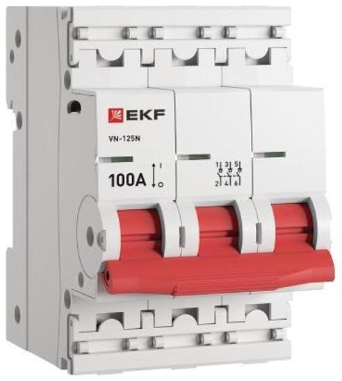 EKF S1253100 Выкл. нагрузки ВН-125N 3P 100А PROXIMA