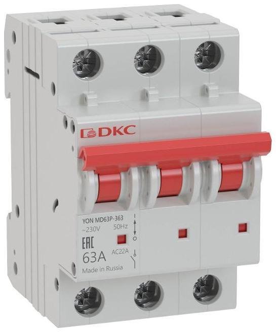 DKC MD63P-363 Выключатель нагрузки модульный YON MD63P-363